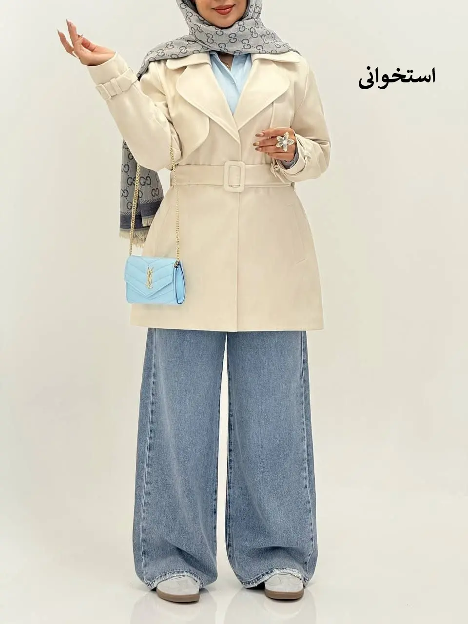 3563-بارونی آستردار تینا